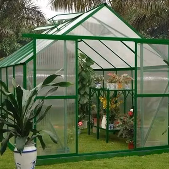 Outdoor Metal Aluminum Frame Green House Backyard Mini Glasshouse Victorian Commercial Glass Garden Greenhouse Used for Sale